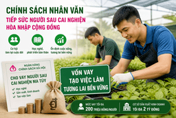 Người sau cai nghiện được vay tối đa tới 200 triệu đồng