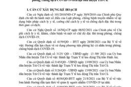 Kế Hoạch Triển Khai Điều Trị Người Bệnh COVID – 19 (F0) Tại Nhà