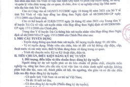 THÔNG BÁO TUYỂN DỤNG NĐ 68