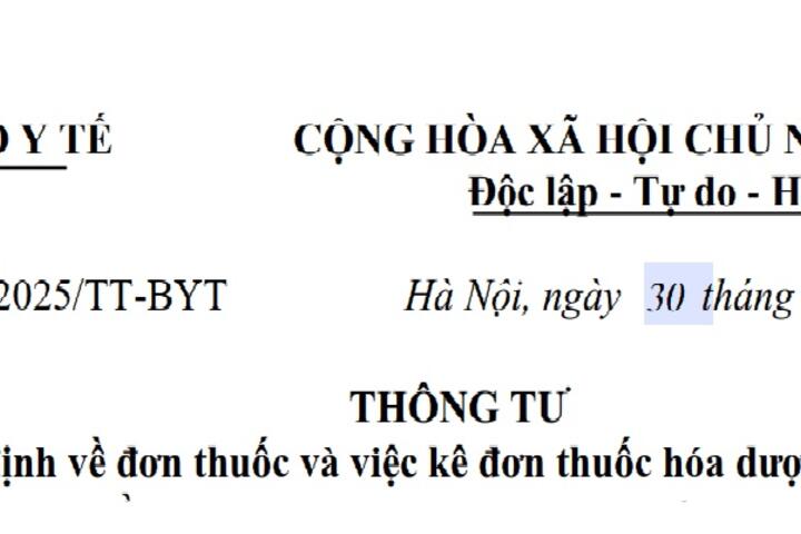 Một Vài Điểm Mới Đáng Chú Ý Trong Thông Tư 26/2025/TT-BYT