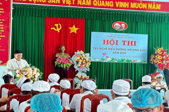 HỘI THI TAY NGHỀ ĐIỀU DƯỠNG, HỘ SINH GIỎI NĂM 2025 TẠI TRUNG TÂM Y TẾ KHU VỰC TRÀ CÚ
